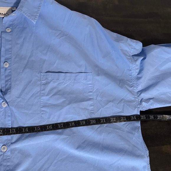 Tuckernuck LMND Blue Azure Chiara Collared Shirt Dress Size Large - Picture 6 of 7